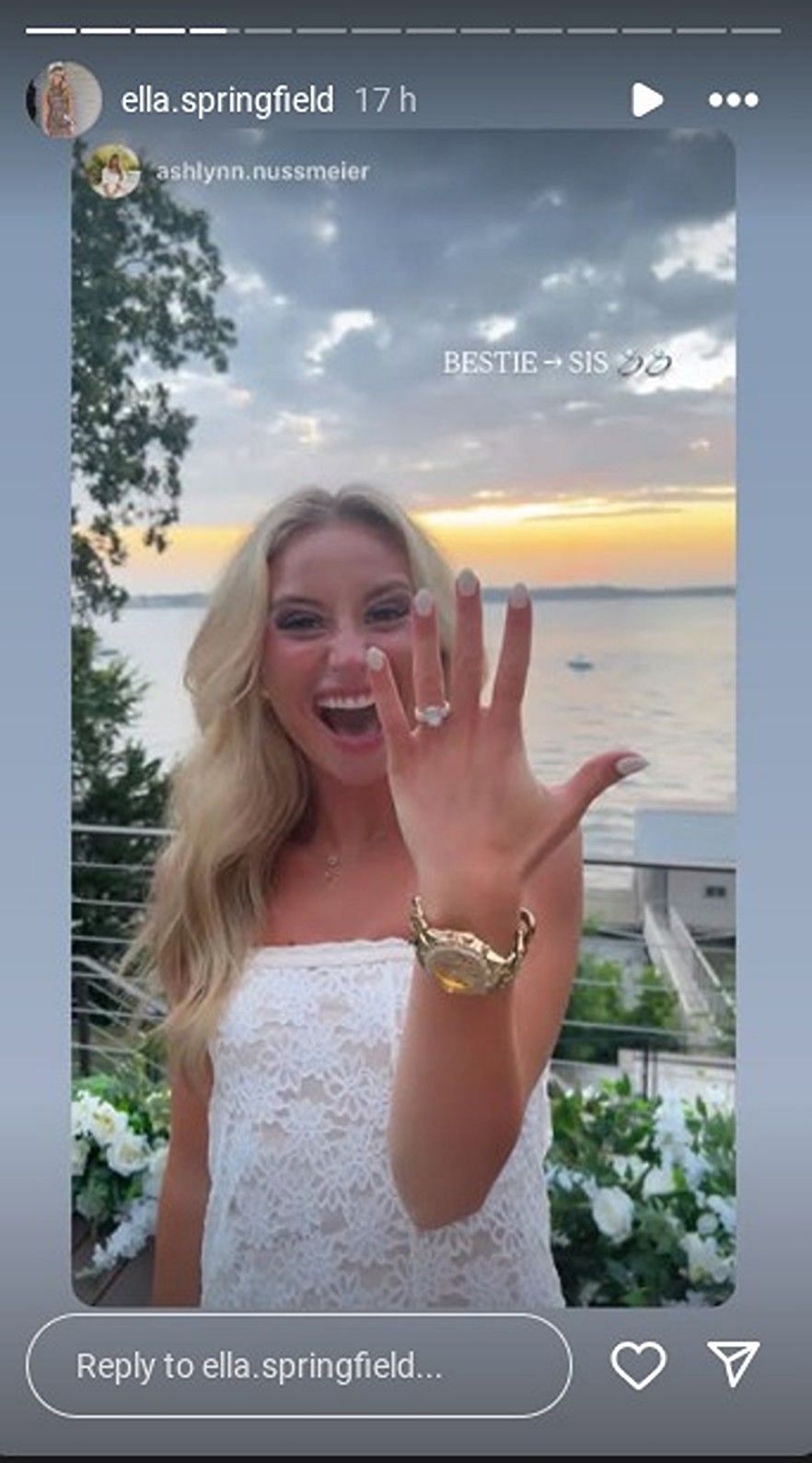 Will Campbell’s GF Ashlynn sends 2-word message to brother Garrett Nussmeier's fiancée Ella Springfield/@ella.springfield